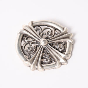 Very Good Condition CHROME HEARTS Peace Medallion Pendant Necklace 87.9g Silver 925 Used 4a004090