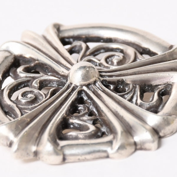 Very Good Condition CHROME HEARTS Peace Medallion Pendant Necklace 87.9g Silver 925 Used 4a004090
