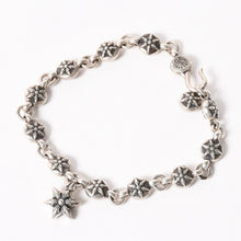画像をギャラリービューアに読み込む, 極美品 CHROME HEARTS クロムハーツ #1 スターボール ブレスレット 重量約53.1g 1991/.925刻印 12LINK 中古 4a004089