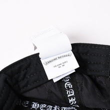 画像をギャラリービューアに読み込む, 新品未使用 CHROME HEARTS クロムハーツ CHクロス スパイダーウェブ レザーキャップ 帽子 シープスキン レザー シルバー925 ブラック 中古 4a004021
