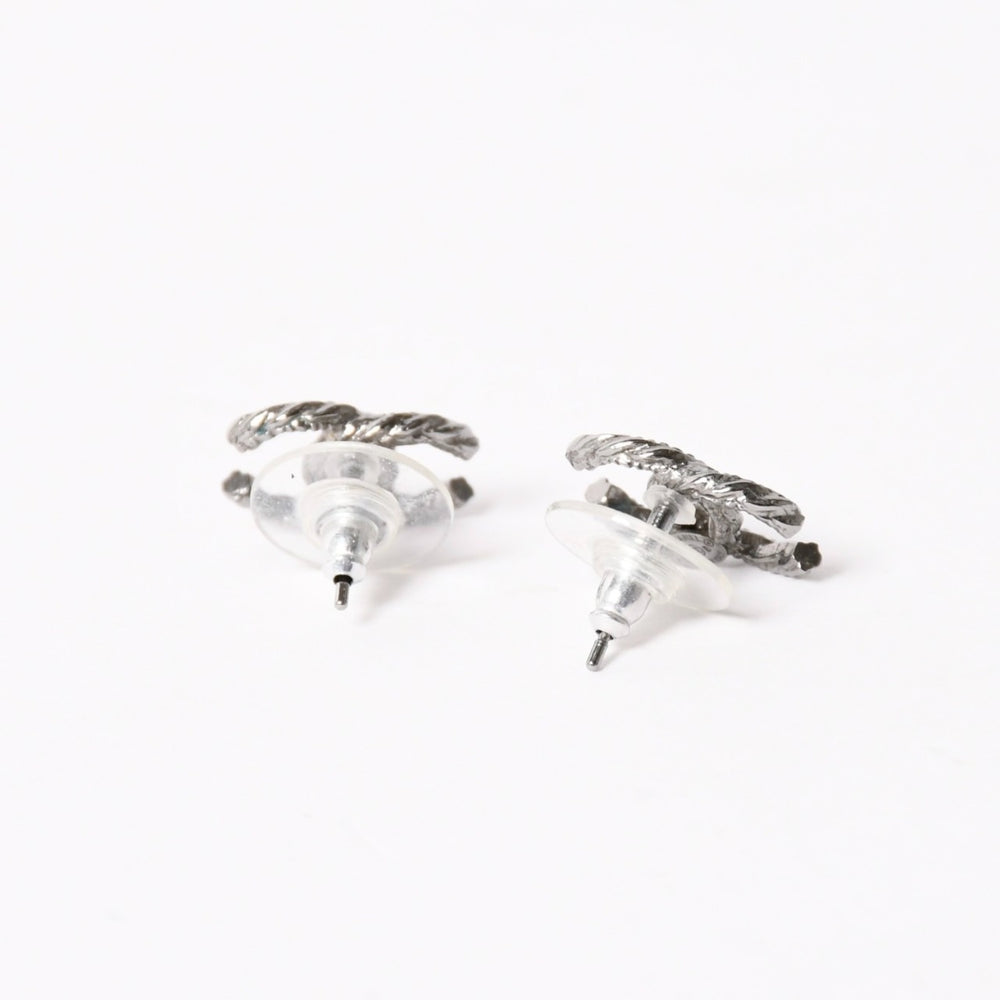 CHANEL シャネル ココマーク ピアス アクセサリー 重量約2.39g B15B刻印 シルバー メタル 両耳用 美品 中古 4a003122