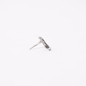 CHANEL Cocomark earrings accessories Weight approx. 2.39g B15B stamp Silver Metal For both ears Good condition Used 4a003122