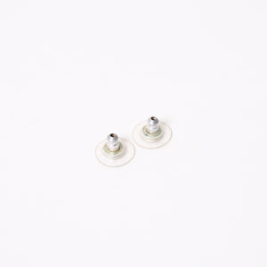 CHANEL シャネル ココマーク ピアス 重量約3.26g 05C刻印 メタル ラインストーン クリア シルバー 両耳用 美品 中古 4a003145