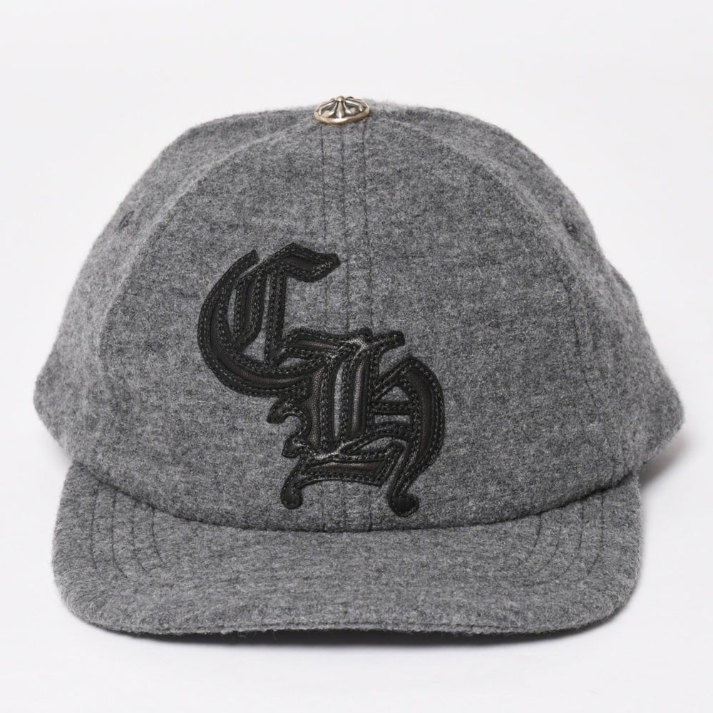 New and unused CHROME HEARTS TRUCKER CAP CH Patch Trucker Cap ONE SIZE Gray Wool Silver 925 Used 4a004099