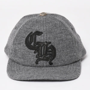 New and unused CHROME HEARTS TRUCKER CAP CH Patch Trucker Cap ONE SIZE Gray Wool Silver 925 Used 4a004099