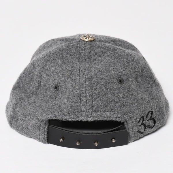 New and unused CHROME HEARTS TRUCKER CAP CH Patch Trucker Cap ONE SIZE Gray Wool Silver 925 Used 4a004099