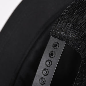 極美品 CHROME HEARTS クロムハーツ ベースボールキャップ CHクロス 刺繍 トラッカーキャップ 帽子 ブラック 4a004103