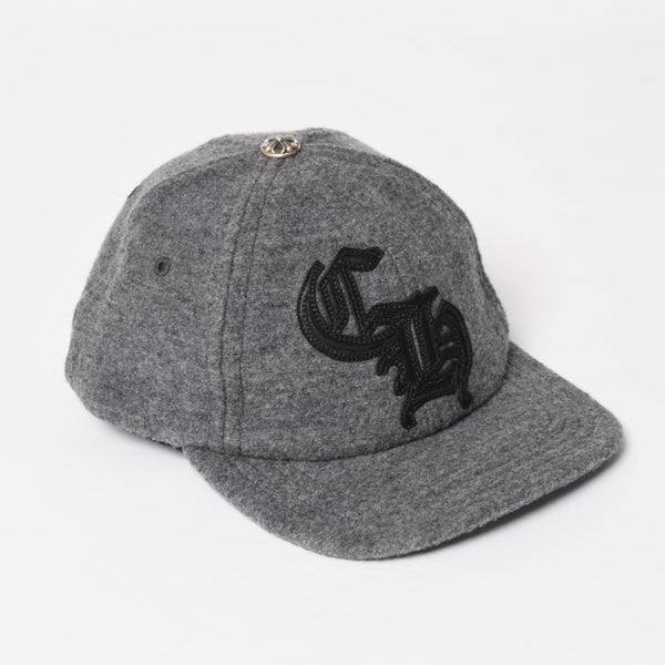 New and unused CHROME HEARTS TRUCKER CAP CH Patch Trucker Cap ONE SIZE Gray Wool Silver 925 Used 4a004099