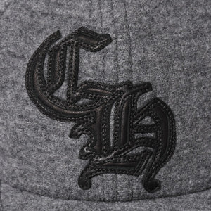 New and unused CHROME HEARTS TRUCKER CAP CH Patch Trucker Cap ONE SIZE Gray Wool Silver 925 Used 4a004099