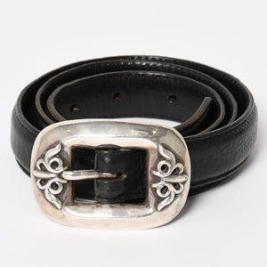 CHROME HEARTS 1 inch classic belt gunslinger size 28 sterling silver mint condition used 4a004101