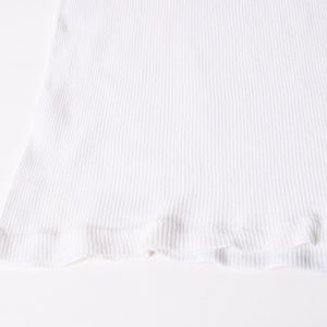 CHROME HEARTS Ribbed Tank Top Sleeveless White L Size CH Cross Scroll Label T Bar Good Condition Used 4a004071