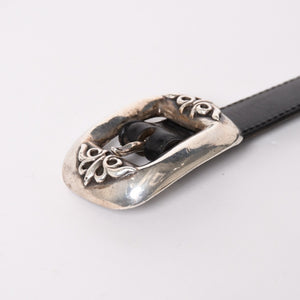 CHROME HEARTS 1 inch classic belt gunslinger size 28 sterling silver mint condition used 4a004101