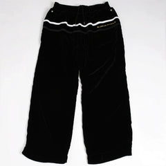 新品未使用品 CHROME HEARTS クロムハーツ Y NOT 25AW トラックパンツ サイズL レーヨン ベロア ブラック 中古 4a004095