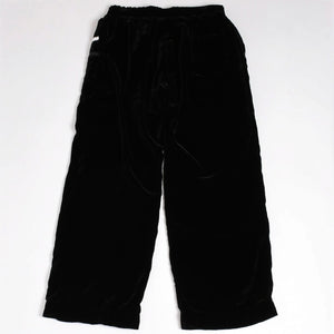 新品未使用品 CHROME HEARTS クロムハーツ Y NOT 25AW トラックパンツ サイズL レーヨン ベロア ブラック 中古 4a004095