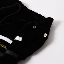 画像をギャラリービューアに読み込む, 新品未使用品 CHROME HEARTS クロムハーツ Y NOT 25AW トラックパンツ サイズL レーヨン ベロア ブラック 中古 4a004095