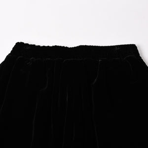 新品未使用品 CHROME HEARTS クロムハーツ Y NOT 25AW トラックパンツ サイズL レーヨン ベロア ブラック 中古 4a004095
