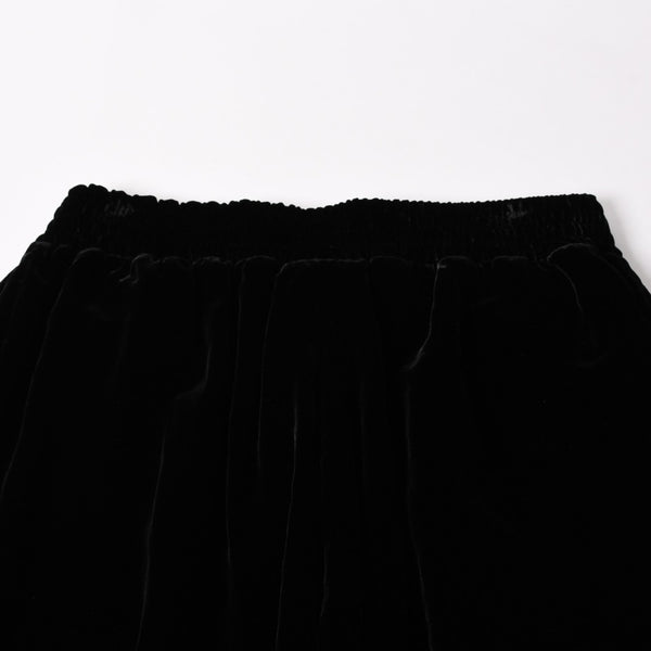 新品未使用品 CHROME HEARTS クロムハーツ Y NOT 25AW トラックパンツ サイズL レーヨン ベロア ブラック 中古 4a004095