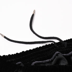 新品未使用品 CHROME HEARTS クロムハーツ Y NOT 25AW トラックパンツ サイズL レーヨン ベロア ブラック 中古 4a004095
