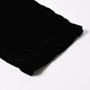 新品未使用品 CHROME HEARTS クロムハーツ Y NOT 25AW トラックパンツ サイズL レーヨン ベロア ブラック 中古 4a004095