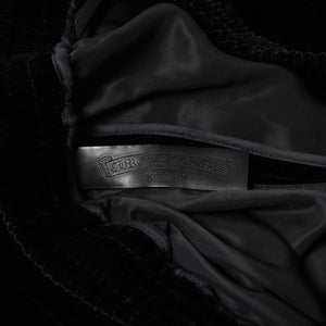 新品未使用品 CHROME HEARTS クロムハーツ Y NOT 25AW トラックパンツ サイズL レーヨン ベロア ブラック 中古 4a004095