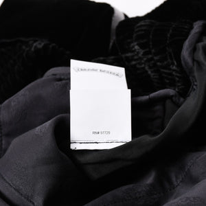 新品未使用品 CHROME HEARTS クロムハーツ Y NOT 25AW トラックパンツ サイズL レーヨン ベロア ブラック 中古 4a004095