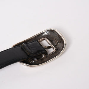 CHROME HEARTS 1 inch classic belt gunslinger size 28 sterling silver mint condition used 4a004101
