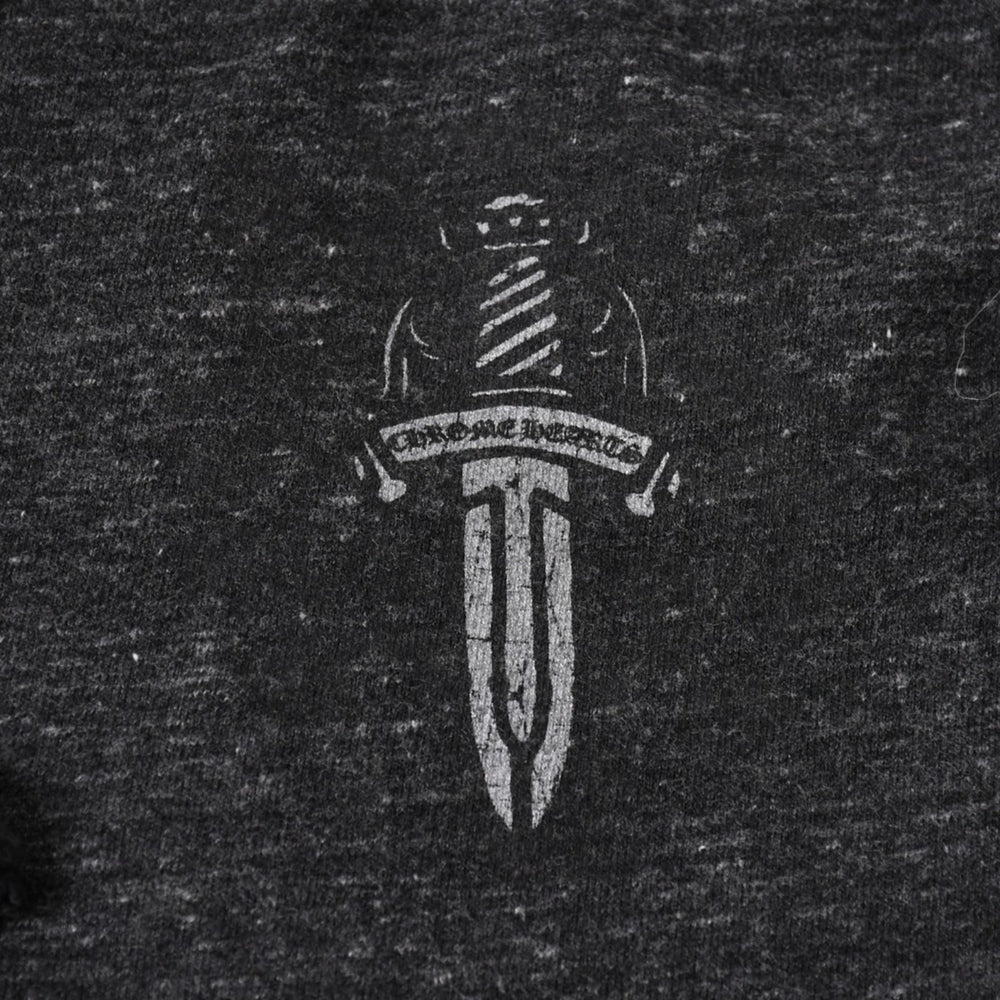 CHROME HEARTS Dagger Print Sweatpants CH Logo Dagger Scroll Label Dark Gray Jogger Pants M Size Good Condition Used 4a004096