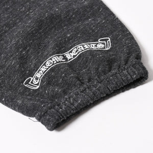 CHROME HEARTS クロムハーツ ダガープリントスウェットパンツ CHロゴ ダガー スクロールラベル ダークグレー ジョガーパンツ Mサイズ 美品 中古 4a004096