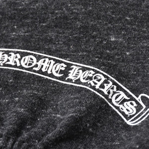 CHROME HEARTS クロムハーツ ダガープリントスウェットパンツ CHロゴ ダガー スクロールラベル ダークグレー ジョガーパンツ Mサイズ 美品 中古 4a004096