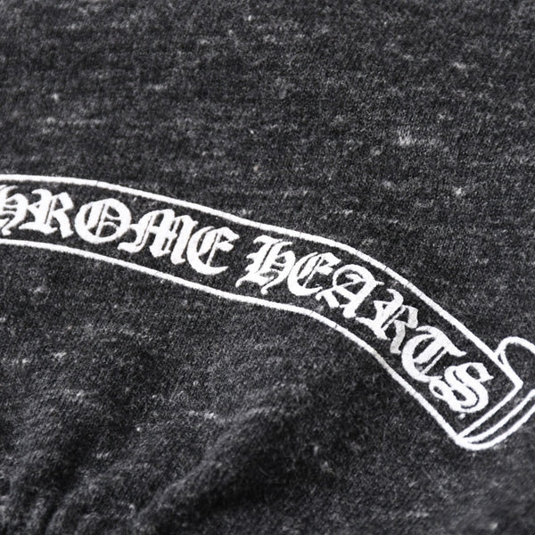 CHROME HEARTS クロムハーツ ダガープリントスウェットパンツ CHロゴ ダガー スクロールラベル ダークグレー ジョガーパンツ Mサイズ 美品 中古 4a004096