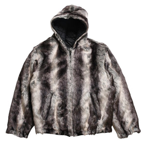 Supreme シュプリーム サイズM ジャケット 2020AW フェイクファー リバーシブル フードジャケット Faux Fur Reversible Hooded Jacket 美品 中古 4a004104