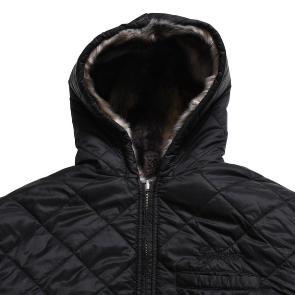 Supreme シュプリーム サイズM ジャケット 2020AW フェイクファー リバーシブル フードジャケット Faux Fur Reversible Hooded Jacket 美品 中古 4a004104