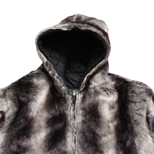 Supreme シュプリーム サイズM ジャケット 2020AW フェイクファー リバーシブル フードジャケット Faux Fur Reversible Hooded Jacket 美品 中古 4a004104