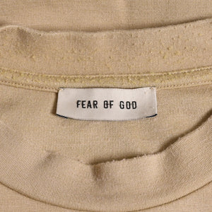 FEAR OF GOD Fear of God Embroidery T-shirt 8 Numbering Beige Boxy Oversize Drop Shoulder L Size Good Condition Used 4a004127