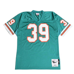 新品同様品 Mitchell&Ness ミッチェルアンドネス NFL マイアミドルフィンズ ラリーゾンガ ジャージ エメラルドグリーン サイズL 中古 4a002222