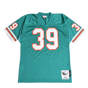 新品同様品 Mitchell&Ness ミッチェルアンドネス NFL マイアミドルフィンズ ラリーゾンガ ジャージ エメラルドグリーン サイズL 中古 4a002222
