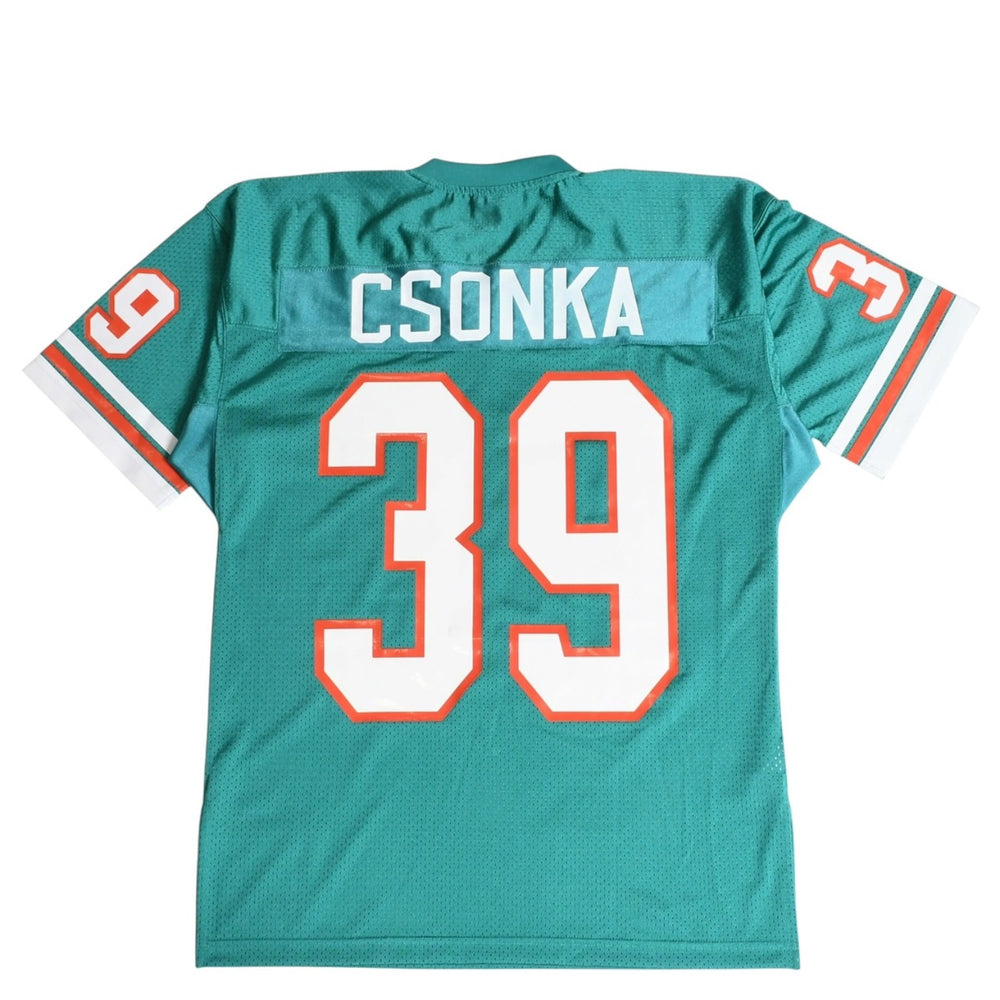 Like new Mitchell&Ness Mitchell &amp; Ness NFL Miami Dolphins Larry Zonga Jersey Emerald Green Size L Used 4a002222