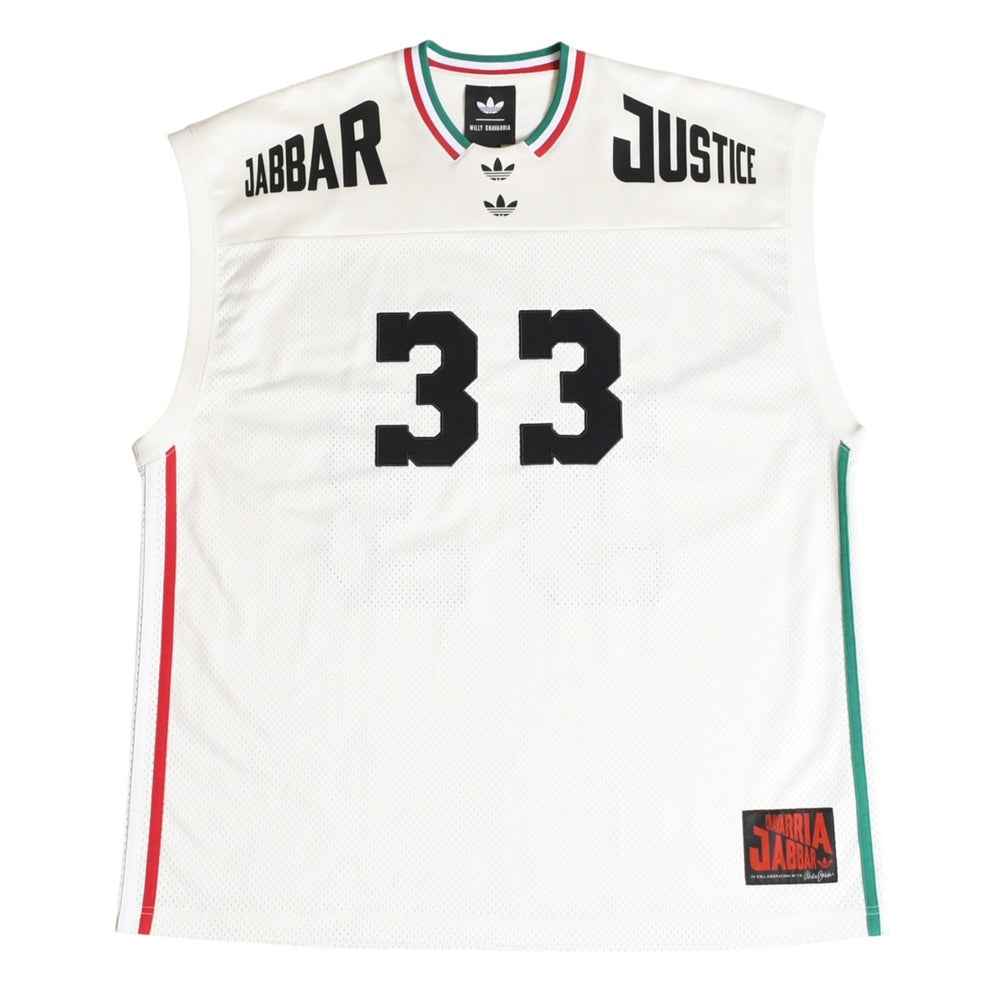 adidas × WILLY CHAVARRIA アディダス ウィリーチャバリア バスケットボールジャージ 33 ホワイト グリーン レッド Sサイズ 美品 中古 4a004110