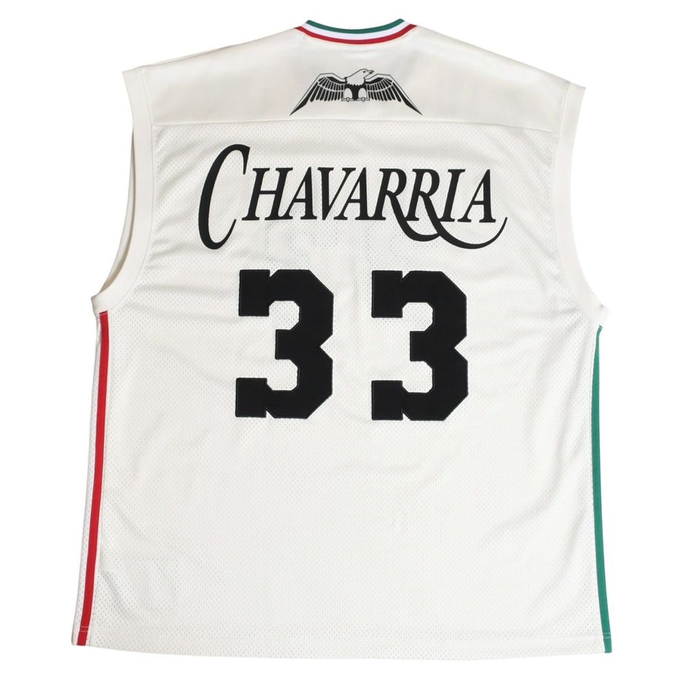 adidas × WILLY CHAVARRIA アディダス ウィリーチャバリア バスケットボールジャージ 33 ホワイト グリーン レッド Sサイズ 美品 中古 4a004110