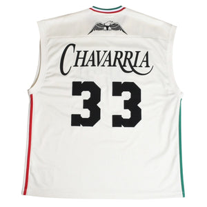 adidas × WILLY CHAVARRIA アディダス ウィリーチャバリア バスケットボールジャージ 33 ホワイト グリーン レッド Sサイズ 美品 中古 4a004110