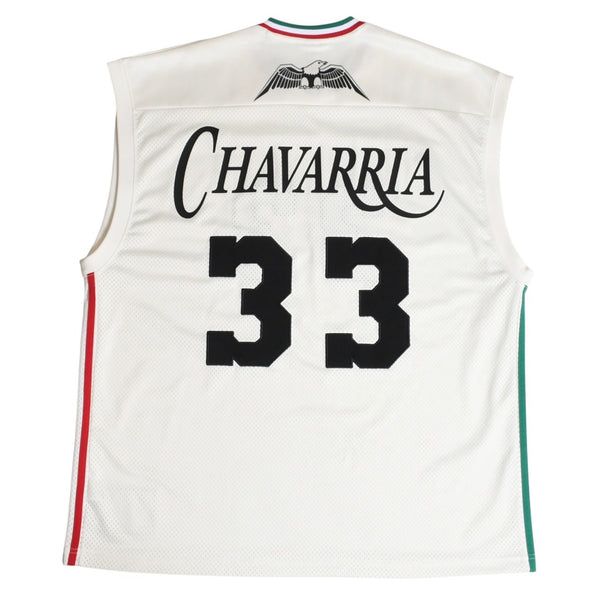 adidas × WILLY CHAVARRIA アディダス ウィリーチャバリア バスケットボールジャージ 33 ホワイト グリーン レッド Sサイズ 美品 中古 4a004110