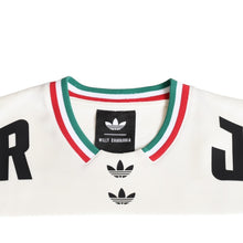 画像をギャラリービューアに読み込む, adidas × WILLY CHAVARRIA アディダス ウィリーチャバリア バスケットボールジャージ カリームアブドゥルジャバー 33 ヘビーウェイトメッシュ ホワイト グリーン レッド Sサイズ 美品 中古 4a004110