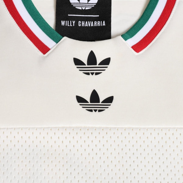 adidas × WILLY CHAVARRIA アディダス ウィリーチャバリア バスケットボールジャージ 33 ホワイト グリーン レッド Sサイズ 美品 中古 4a004110