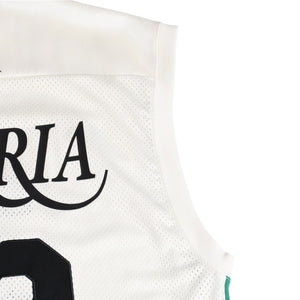 adidas × WILLY CHAVARRIA アディダス ウィリーチャバリア バスケットボールジャージ 33 ホワイト グリーン レッド Sサイズ 美品 中古 4a004110