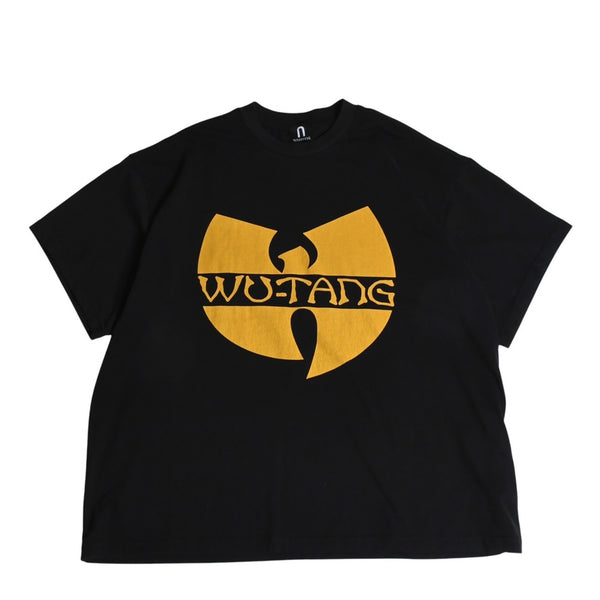 極美品 Wu-Tang Clan ウータンクラン オフィシャルTシャツ Wロゴ C.R.E.A.M. ヴィンテージ加工 ブラック イエロー XXLサイズ 中古 4a004123
