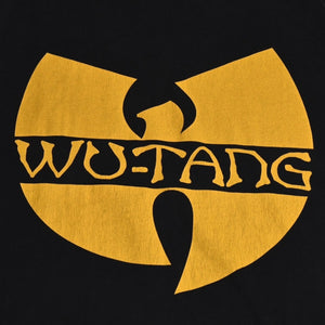 極美品 Wu-Tang Clan ウータンクラン オフィシャルTシャツ Wロゴ C.R.E.A.M. ヴィンテージ加工 ブラック イエロー XXLサイズ 中古 4a004123