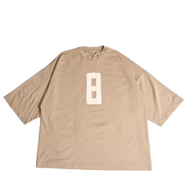 FEAR OF GOD Fear of God Embroidery T-shirt 8 Numbering Beige Boxy Oversize Drop Shoulder L Size Good Condition Used 4a004127