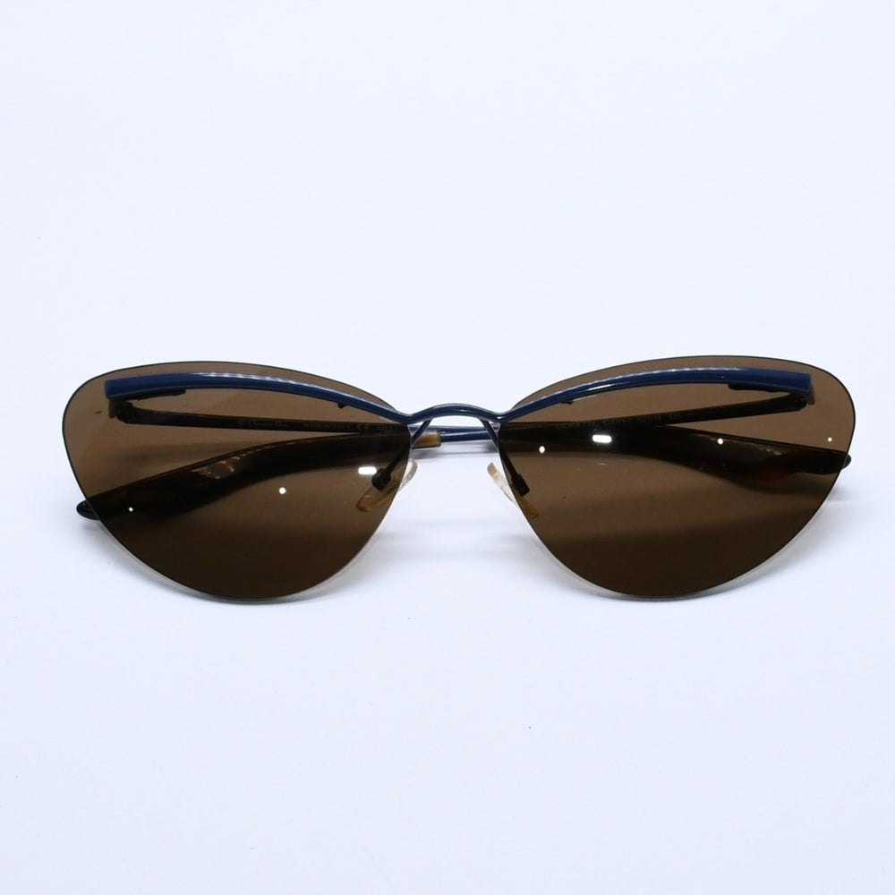極美品 Christian Dior クリスチャンディオール サングラス ネイビーテンプル ブラウンレンズ QS0YJ 62◻︎14 135 中古 4a004135