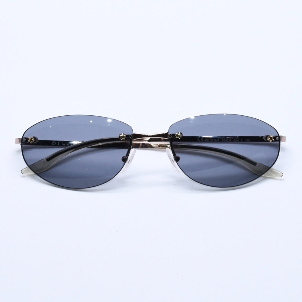 極美品 Christian Dior クリスチャンディオール サングラス ブラックカラーレンズ 3614/S ゴールドテンプル 53◻︎16 130 中古 4a004142