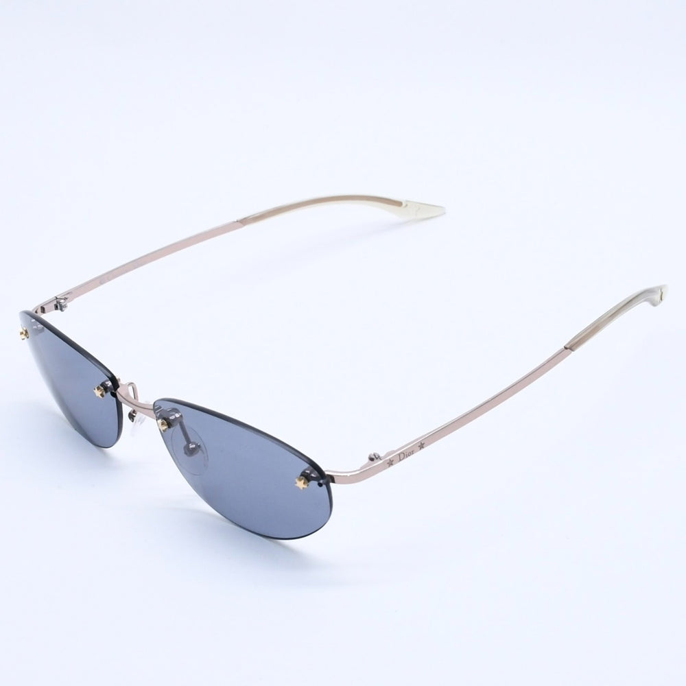 極美品 Christian Dior クリスチャンディオール サングラス ブラックカラーレンズ 3614/S ゴールドテンプル 53◻︎16 130 中古 4a004142